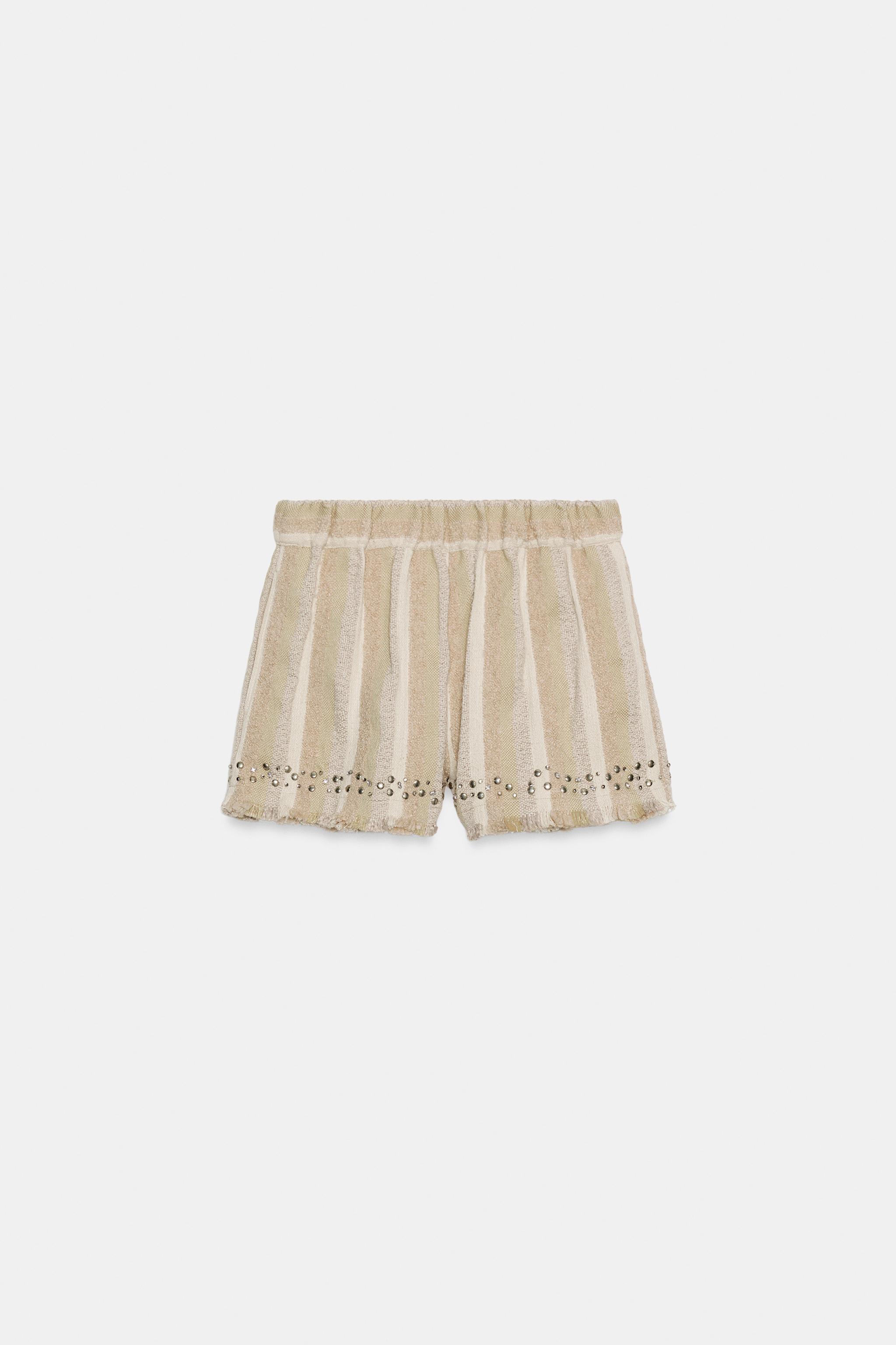 ZW COLLECTION RUSTIC STRIPED BERMUDA SHORTS